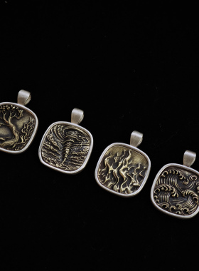 铁头的店男女通用925银元素吊坠