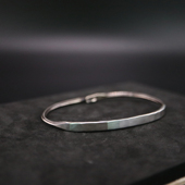 店 Werkstatt Munchen德国暗黑先锋纯手工锤纹手镯 铁头 情侣款