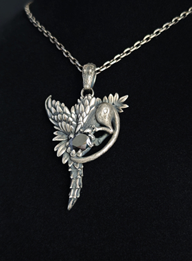 铁头的店 925银 血腥玛丽 Jungle系列{狩猎者}重工朋克风吊坠