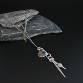 男女复古潮款 铁头 Munchen德国银饰 永恒时针项链 店 Werkstatt