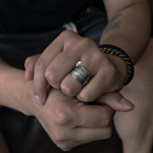 铁头的店 925银hozho-a有川貞洋素羽毛戒指 印第安风格银饰指环