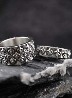 情侣925银欧美戒指AKE潮流个性款