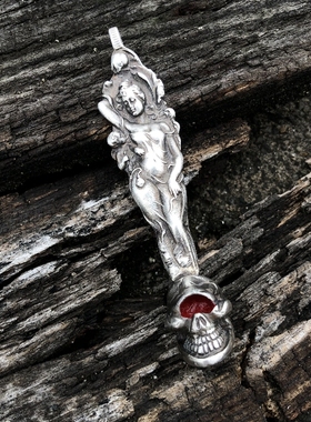 铁头的店高山隆勺子改造骷髅吊坠