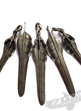 鹰爪羽毛吊坠铁头的店纯银情侣