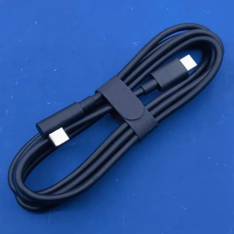 立讯Type-C双公数据线单弯头数据线 黑色1.8米软线 3A60W PD快充 适用iPhone15 16 安卓华为手机充电宝