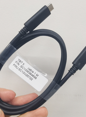 联想原装雷电5同轴80G超软镀银usb4gen4双C口8K投屏全功能线240w