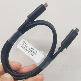 联想原装 雷电5同轴80G超软镀银usb4gen4双C口8K投屏全功能线240w