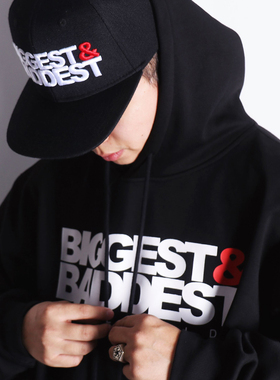 FBS x BIGGEST BADDEST联名经典款立体刺绣LOGO嘻哈街舞棒球帽子