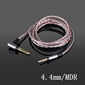 4.4mm平衡线 MDR-1A H600A升级线 1R 100ABN WS1100 AR3BT 耳机线