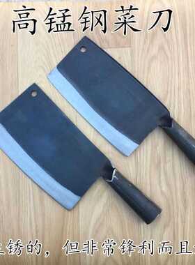 65锰钢刀纯手工锻打菜刀家用斩切两用刀商用锋利砍鸡鸭鱼鹅切片刀
