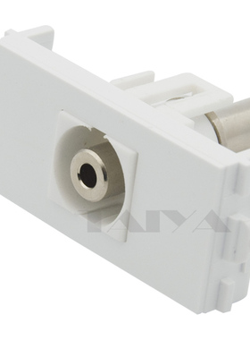 单口 锌合金金属3.5mm耳机母对母直插式模块