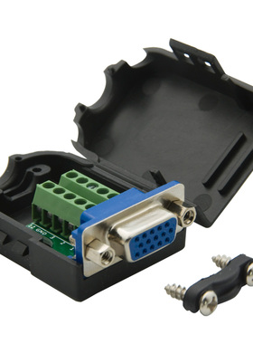 3+6型 免焊接 DB15 VGA母头 连接器