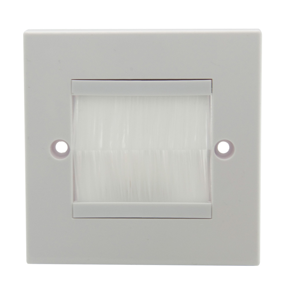 86型 英式 毛刷 防尘 HDMI VGA 音箱 网线 穿线面板