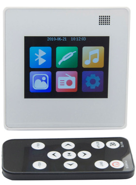 MP5 TFT高清屏幕 家庭背景音乐主机 智能家居播放器  触控小功放