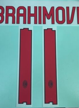 2010-11 年度 AC米蘭 客場 原裝號碼 #11 IBRAHIMOVIC Stilscreen