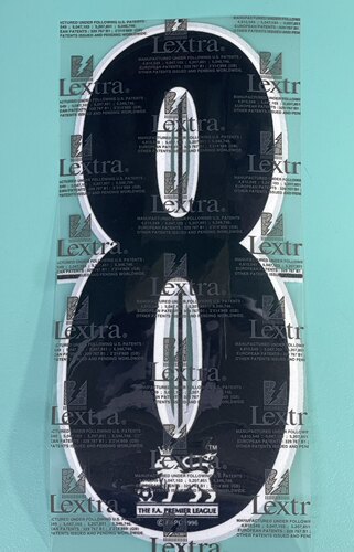 Lextra 英格蘭超級足球聯賽 原年原裝正品 10吋 球員版 號碼 黑色