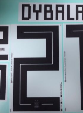 2018 年度 世界杯 阿根廷 主場 原裝印字 #21 DYBALA #9 HIGUAIN