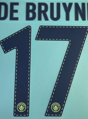 2022-23年度 曼城 二客 原裝 歐冠 印號 #17 DE BRUYNE #47 FODEN