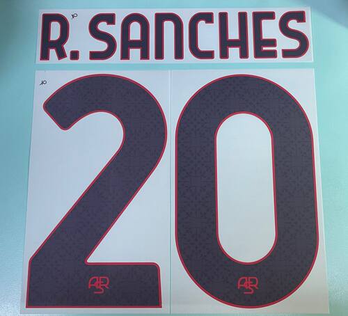 23-24 年度 羅馬 客埸 原裝印字 PAREDES R.SANCHES PELLEGRINI