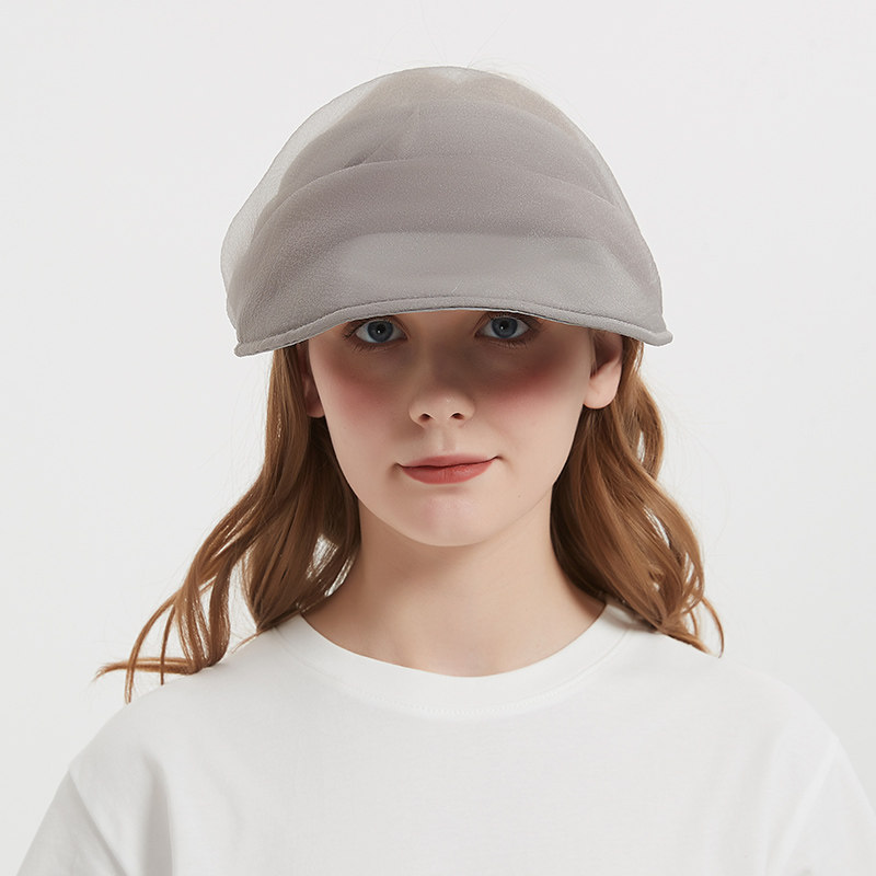 王子文同款防晒帽女夏季网纱发箍空顶遮阳帽日本hysteric太阳帽潮