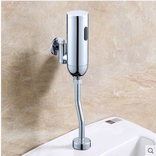 明装全自动感应小便器男公厕小便池斗智能冲洗阀4分尿斗冲水器铜