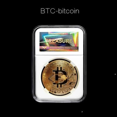Bitcoin金币BTC外币美元世界钱币比特美国纪念币硬币 新年礼