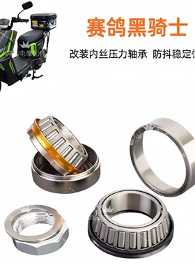 适用赛鸽黑骑士B1 B2 B3电动车电瓶车方向柱转向防抖压力轴承改装