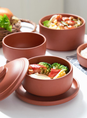 蒸饭碗蒸菜碗粗陶碗小碗菜土碗老式蒸米饭专用碗陶瓷钵仔碗蒸菜碗