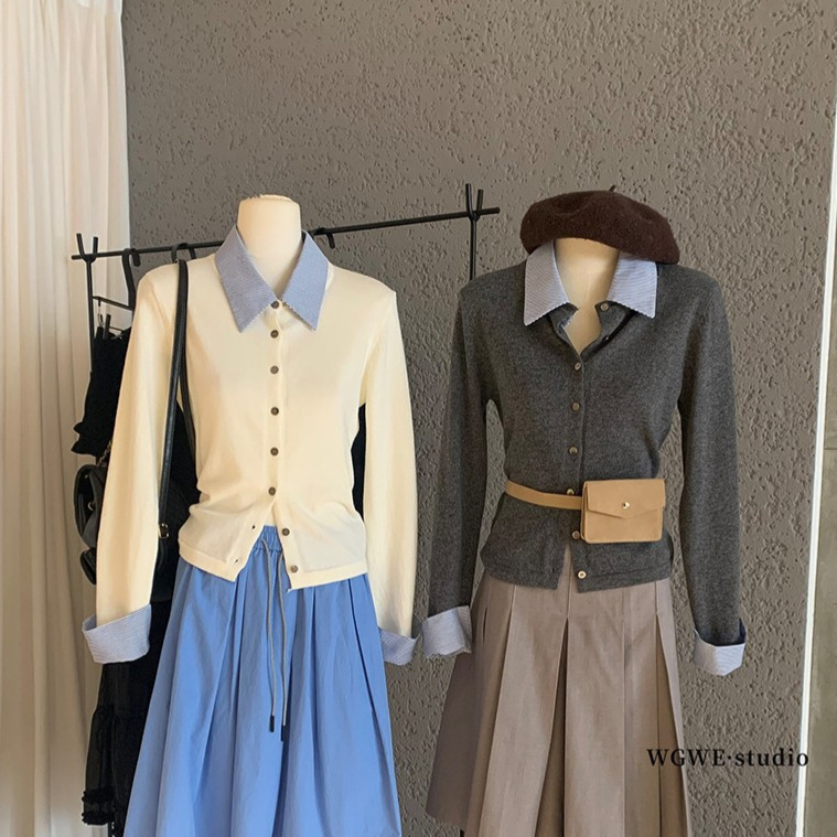 套头WGWE秋冬韩系百搭毛针织衫