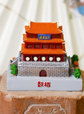 网红古都景点树脂摆件复古桌面