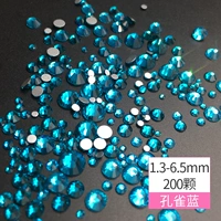 Peacock Blue 1,3-6,5 мм 200 штук