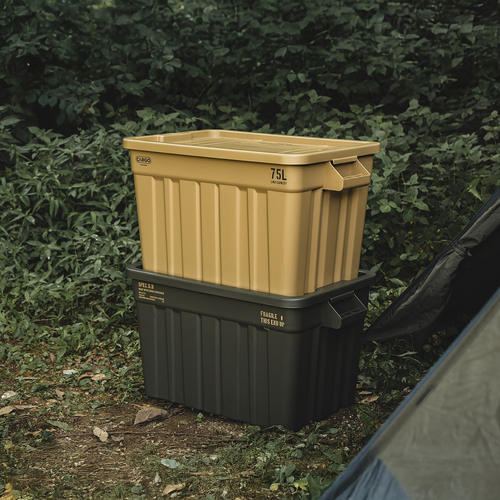 韩国CARGO带盖75L收纳箱大容量搬运箱车载收纳储物箱户外家具收纳