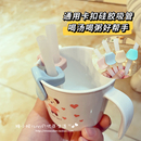 宝宝喝汤神器硅胶吸管软带卡扣儿童婴儿辅食喝水喝粥水杯配件通用