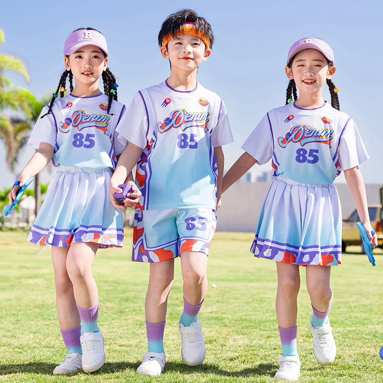 六一儿童演出服啦啦队小学生运动会篮球服夏季游园会幼儿园亲子装