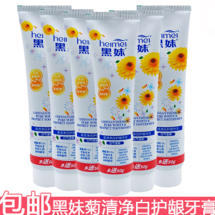 黑妹菊清净白护龈牙膏230g野菊花清新口气家庭装 清洁牙齿健齿