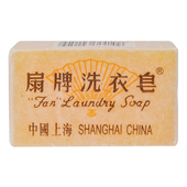 扇牌洗衣皂150g 肥皂清洁污渍老肥皂 透明皂蜡纸包装