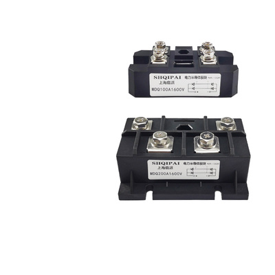 MDQ100A1600V单相整流桥50A 200A 300A-16模块散热器直流电12VDC