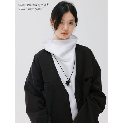 远山做旧水洗棉剪裁极简外套