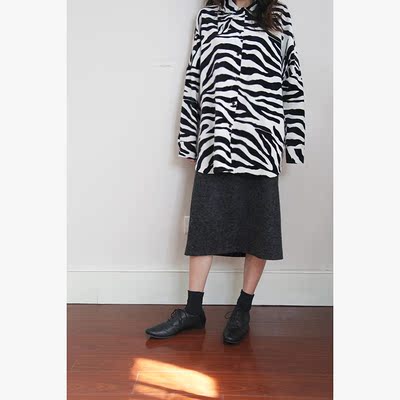 库存清仓不退换  斑马也是马 时髦设计感领口衬衫