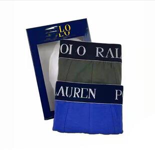 F12和前秀 抗菌舒适透气棉内裤 字母腰边 平角裤男裤2条装一盒