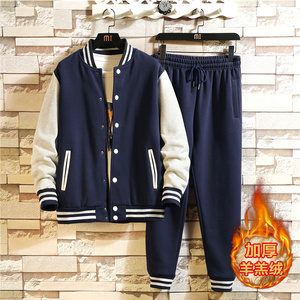 棒球服男冬青少年班服卫衣外套休闲运动套装A163-BYP500-P110图片