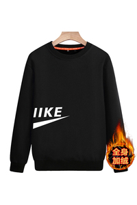冬季圆领长袖男运动班服潮流加绒加厚套头卫衣A163-5842-P50图片