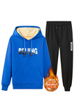男士冬季加绒加厚休闲运动服连帽卫衣套装A163-YG1112-P95，男装卫衣，星座211-1