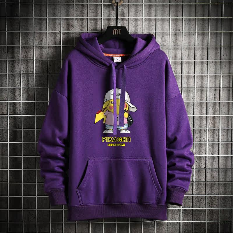 2021春秋季新款男士连帽卫衣日系大码潮男外套 A163-WY1051-P45图片