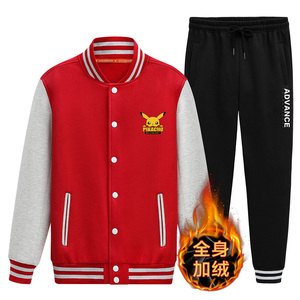卫衣棒球服男潮牌i港风外套潮流冬季保暖夹克A163-QQ8650-P95