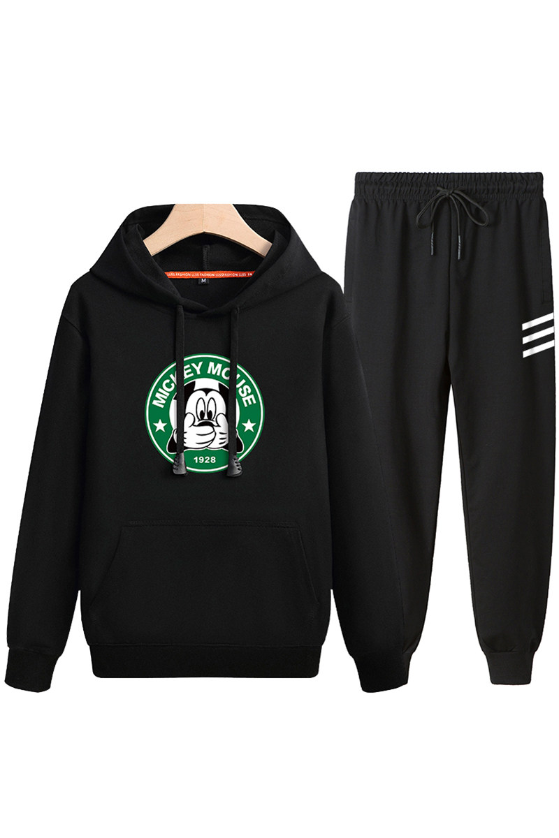 冬纯棉加绒加厚保暖外套运动服休闲套装青少年A163-MJ7752-P95,男装卫衣,星座211-1