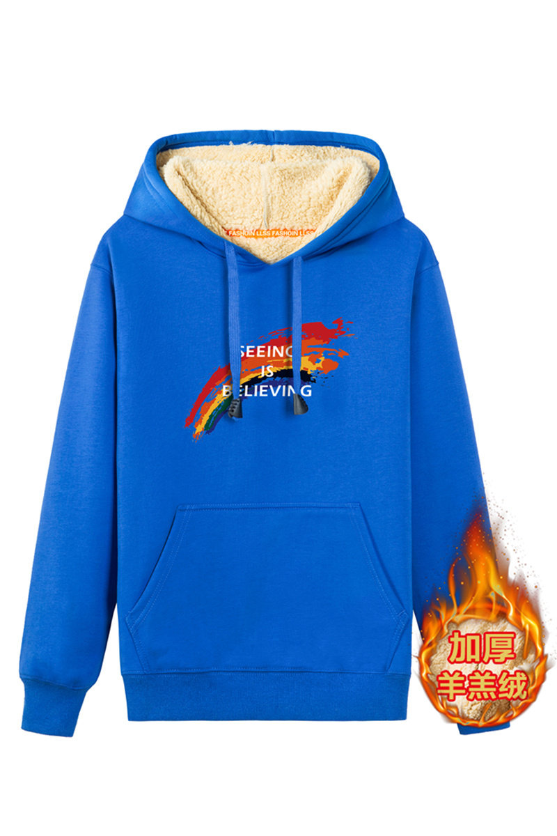 冬款时尚潮流套头男士加绒加厚卫衣连帽运动长袖A163-G6368-P55,男装卫衣,星座211-1