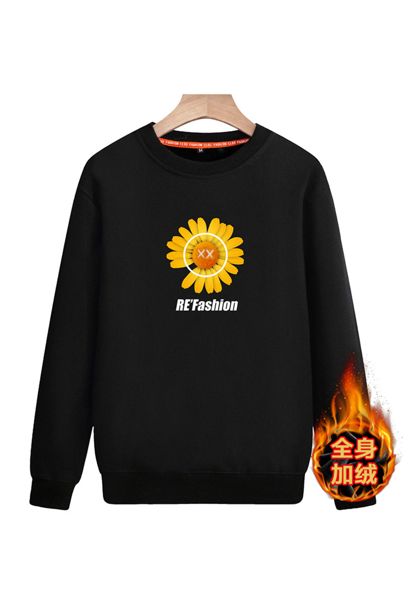 2020冬季加绒加厚保暖圆领长袖运动班服卫衣A163-5857-P50,男装卫衣,星座211-1