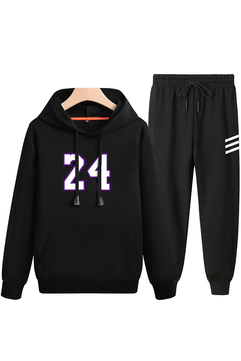 现货2021春秋季新款男士休闲套装日系青年连帽卫衣两件套P85,男装卫衣,星座211-1