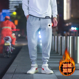 加厚加绒束脚卫裤冬季潮流男士运动裤A163-K826加绒-P50 K926P45图片